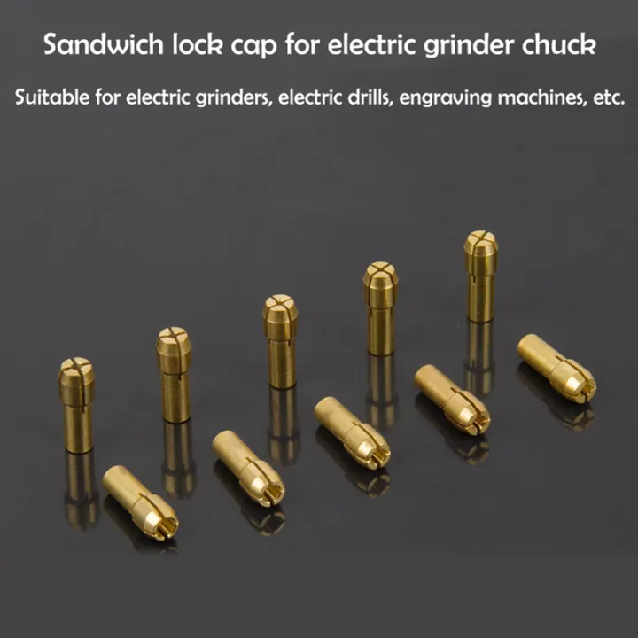 10/11Pcs Mini Drill Chucks Adapter 0.5mm3.2mm Dremel Mini Drill Chucks