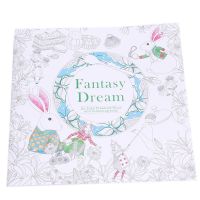 INTANG Fantasy Dream สำหรับผู้ใหญ่ เด็ก รูปแบบใหม่ ฉบับภาษาอังกฤษ ผสมสี โรงเรียนสำนักงาน ภาพวาดมือ กราฟฟิตี้ หนังสือจิตรกรรม สมุดระบายสี