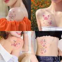 【Smilewil】Tattoo แทกทูรอยสัก กันน้ำ มาในรูปแบบสีสันสดใส แทททูมินิมอล สติกเกอร์รอยสักสี รอยสัก