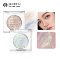 GECOMO ไฮไลท์เครื่องสำอางแป้งแวววาว Brightening เน้น Shimmer อายแชโดว์4สี