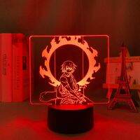 อะนิเมะ Led Light Fire Force Benimaru Shinmon สำหรับตกแต่งห้องนอน Nightlight วันเกิดของขวัญตกแต่งห้องตาราง3d โคมไฟ Fire Force