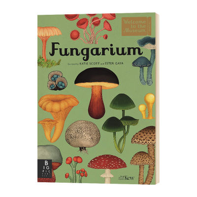 Welcome to the Museum Series true Jun Museum English original fungarium hardcover large format Natural Atlas mushroom popular science picture books English original English books