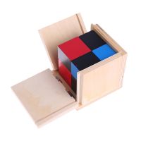 Kid Montessori Early Learning Alge Mathematics Binomial Cube Set Wooden Toy