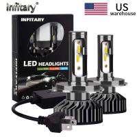 [ANYA Auto Parts] เครื่องดูดฝุ่นรถยนต์ US WHSE H4 9003 HB2 9005 HB3 9006 HB4 H1 H3 LED ไฟหน้าหลอดไฟสีขาว Bright CSP ชิปไฟหน้ารถ6500K Beam