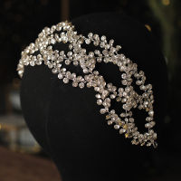 Luxury Silver Color Tiaras Headbands Full Rhinestone Crystal Women Hairbands Wedding Hair Vines Elegant Hair Accessories Gifts