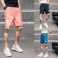 Ice silk shorts male popular logo cultivate ones morality spirit of 5 minutes of pants guy web celebrity and quick-drying three short pants men