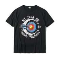 Archery Is My Idea Of Group Therapy T Shirts Comfortable Cute Funny Tops Tees Print For Men Creative T-Shirts