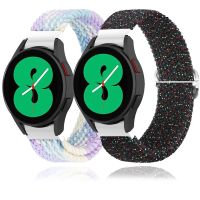 {TATLLr}สายรัดไนลอนถักพรีเมี่ยม20มม. สำหรับ Samsung Galaxy Watch4คลาสสิก46 42มม. Watch4 44 40มม. สายนาฬิกาปรับได้ยืดหยุ่น