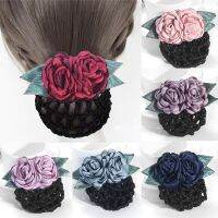 Koreas new simulation flower hair accessories adult fashion color hairpin accessories hair net