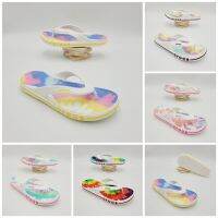 รองเท้าแตะแฟชั่น ทรงหนีบ สไตล์ Crocs Bayaband Tie-Dye Mania Flip