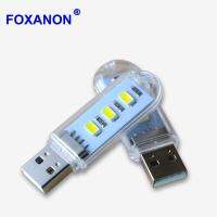 【✆New✆】 yisiguyi0 Foxanon Mini Usb ไฟ Led กลางคืนโคมไฟตั้งแคมป์สำหรับอ่านหนังสือแล็ปท็อปคอมพิวเตอร์โน๊ตบุ๊คที่ชาร์จไฟเคลื่อนที่สีขาวอบอุ่น