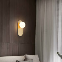 Glass Ball โคมไฟติดผนัง Led โมเดิร์น Nordic Sconces ห้องนั่งเล่นห้องนอนข้างเตียง Minimalist ร้านอาหารห้องครัวโคมไฟในร่ม Decor Light