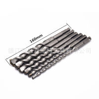 6pcs 2-flute Carbide Tip Masonry Drill Bit 6mm-16mm Electric Hammer Concrete Drills 4 Slots SDS Square Shank Impact Drill Bit