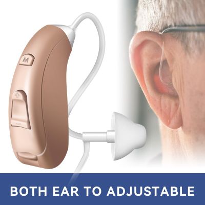 ZZOOI Digital Hearing Aids High Power First Aid Adjustable Sound Amplifier For Deafness Wireless aparelho auditivo Behind the Ear Care
