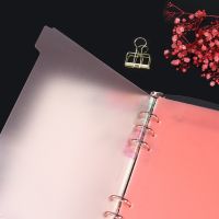 A5 A6 Transparent Paper Divider 6 Holes Binder Planner Notebook Stationery Accessories