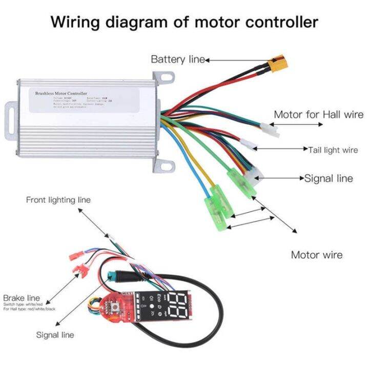 1-piece-electric-scooter-dashboard-parts-accessories-for-lenzod-metal-scooter-replacement-circuit-board-with-clear-data-display