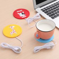 【CW】 Cartoon Silicone Heating Coaster USB Insulation Non Dining