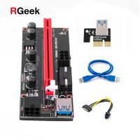 Ver009 Usb 3.0 Pci-e Riser Ver Ver 009S 4x 1x ด่วน8x 16x ต่ออะแดปเตอร์ Cabo ไรเซอร์การ์ดอะแดปเตอร์ Sata 15pin เป็น6 Pin สายไฟ