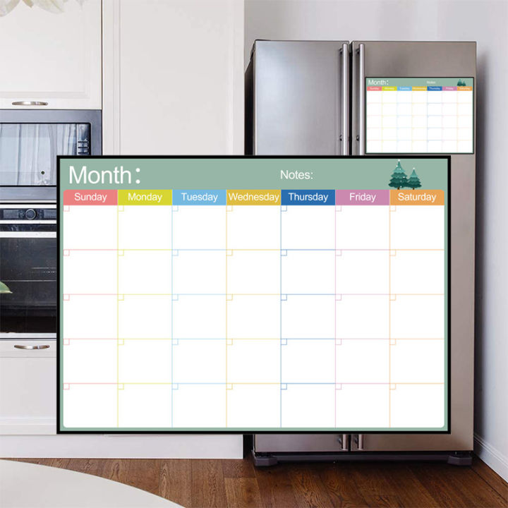 dry-erase-magnetic-weekly-amp-monthly-planner-calendar-whiteboard-message-drawing-fridge-memo-magnet-bulletin-white-board-for-kids