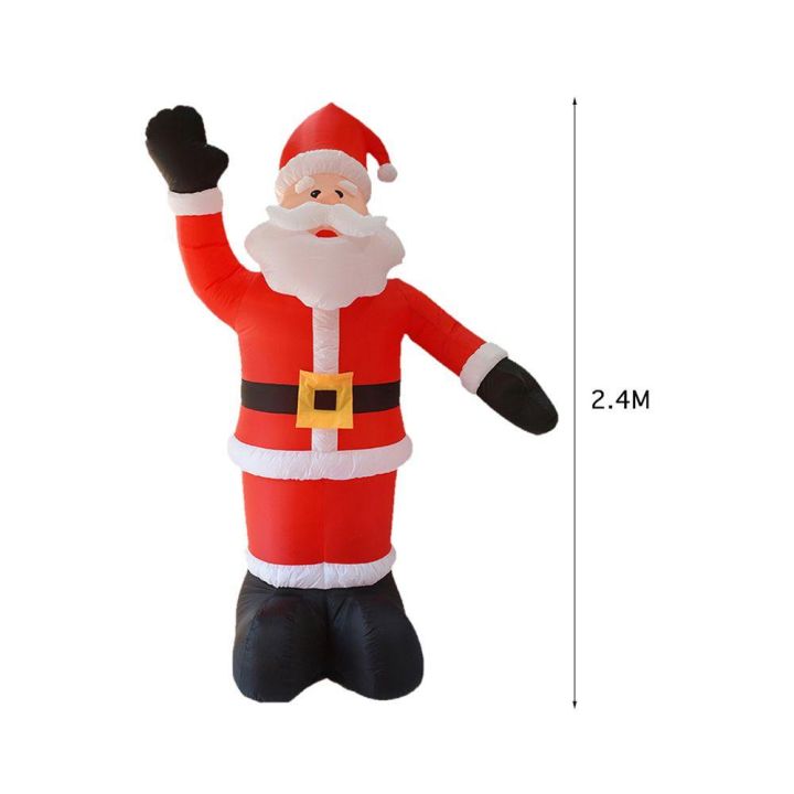 melodg-ตุ๊กตาซานตาคลอสโบกมือ-ปีใหม่-2-4-เมตร-สําหรับตกแต่งสวน-คริสต์มาส