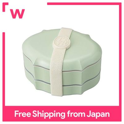 Takenaka ผลิตในญี่ปุ่น Takenaka กล่องใส่อาหารกล่องข้าวกลางวันสีเขียว (บน) 230มล. (ต่ำกว่า) T-76391 230มล