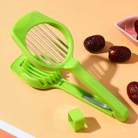 3 In 1 Avocado Tool For Fruit And Vegetable Special Pitting Peeling And Slicing Tool PP Plastic Kitchen Gadget With Hanging Hole