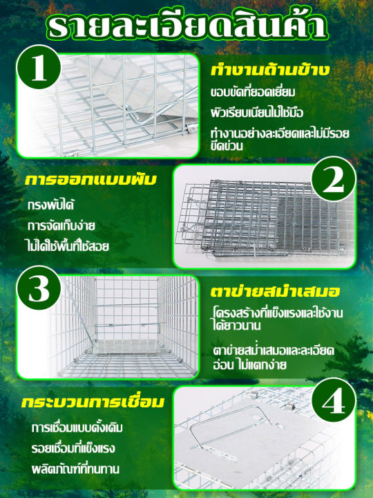 80cm-ขนาดใหญ่ไม่สนิม-พับง่าย-ปิดอัตโนมัติ-กรงดักแมว-กรงดักแมว-กรงแมวพับได้-กรงแมวราคาถูกๆ-กรงเหล็ก-กรงเหล็กแมว-กรงใส่แมว-กรงดักสัตว์ขนาดใหญ่-กรงแมวในบ้าน-กรงเลี้ยงแมว-กรงเหล็กแมว-กรงหมาราคาถูกๆ-กรงแมว