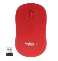 MOUSE (เม้าส์ไร้สาย) ANITECH WIRELESS W221-RED สินค้ารับประกัน 2 ปี