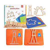 Montessori Wooden Toys Childhood Learning Toy Children Kids Baby Jigsaw Wooden Blocks Enlightenment Educational Toy