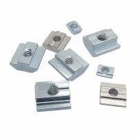 100/20 Pcs M3 M4 M5 M6 T Blok Mur Kotak T-Track Sliding Hammer Nut untuk Pengikat profil Aluminium 2020 3030 4040 4545 Series