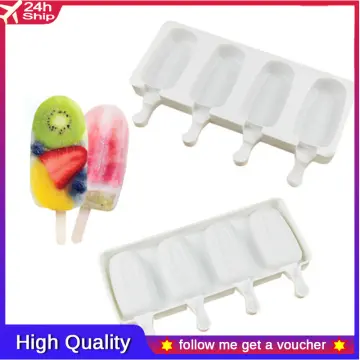 Silicone Pop Popsicle Mold Frozen Ice Lolly Mould Tray Pan Ice Cream Maker  Tool