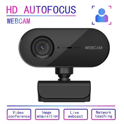 ◆﹍ Webcam 1080P Mini Computer Web Cam PC Auto Focus Camera With Microphone Rotatable Cameras Computer Peripherals For Live Video