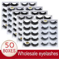 Wholesale Eyelashes 203050 Boxes 5 Pairs 3D Mink Lashes Natural False Eyelashes Soft makeup Fake Eye Lashes cilios g806 g800