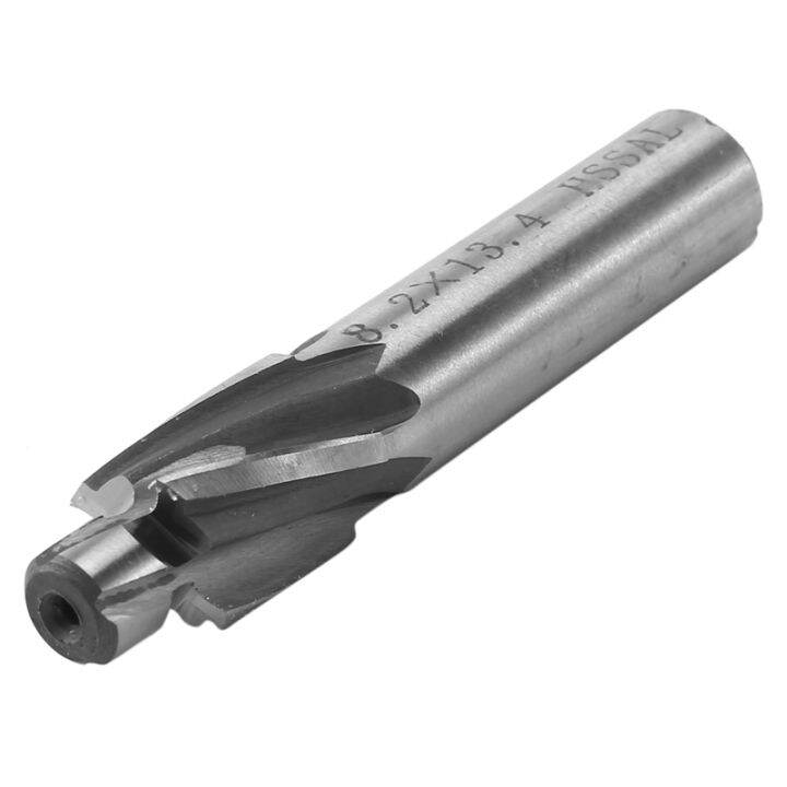 1Pc 4 Flute HSS Counterbore End Mill,Pilot Slotting Tool Milling Cutter