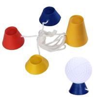 4 Pcs Golf Rubber Tees Winter Tee Set Golf Home Range Practice Kits Training Towels