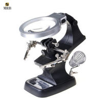 Welding LED Magnifier 3X 4.5X Magnifying Glass Alligator Clip Helping Hand Soldering Repair Tool