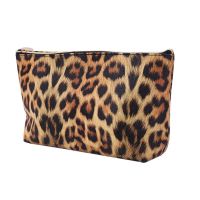 Travel Cosmetic Bag Leopard Printed Pattern Makeup Case Pouch Toiletry Organizer LX9F