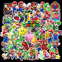 50 PCS Super Marioสติกเกอร์ของเล่นสำหรับเกมสำหรับเด็กสติกเกอร์ตกแต่งรูปลอกDIYสเก็ตบอร์ดแล็ปท็อปกระเป๋าเดินทางDecals