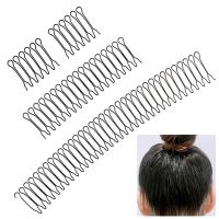 Women Invisible Broken Hair Hairpin Adult Tiara Tools Roll Curve Needle Bangs Fixed Insert Comb U Shape Clip Styling Accessories