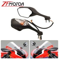 Motorcycle Rearview Side Mirrors With LED Turn Signal Light Lamp For Honda CBR1000RR CBR 1000 RR 2008-2013 ABS Rear View Mirrors