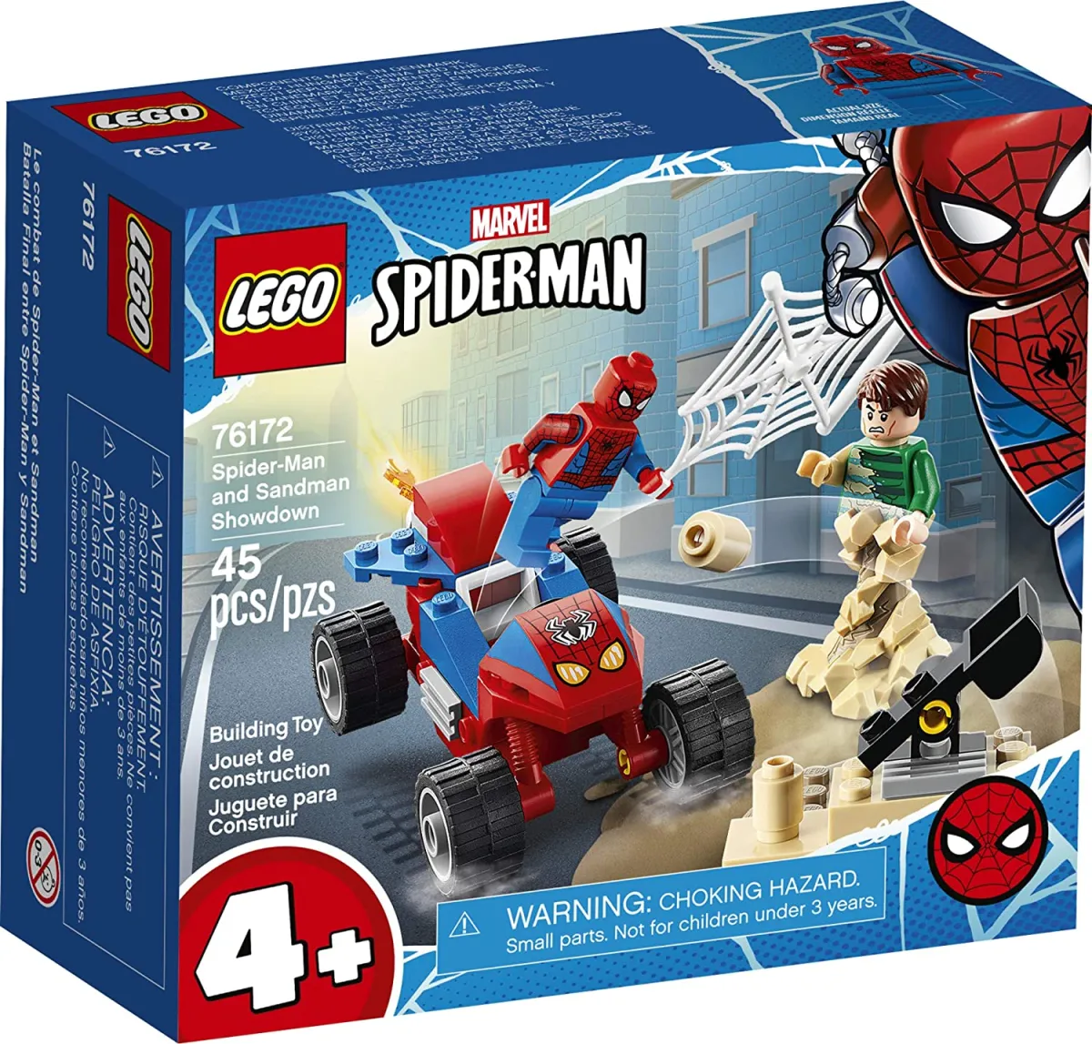 LEGO Marvel's Spider-Man: Spider-Man and Sandman Showdown 76172 Collectible  Building Toys, New 2021 (45 miếng) 