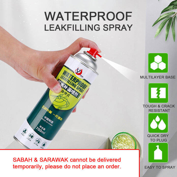 High Capacity Leak Sealer Spray 700ml Fast Accurate Waterproof