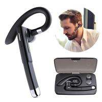 Waterproof Wireless Bluetooth HiFi Headset with Battery Display for Xiaomi All Smart Phone Business Hook Earbuds