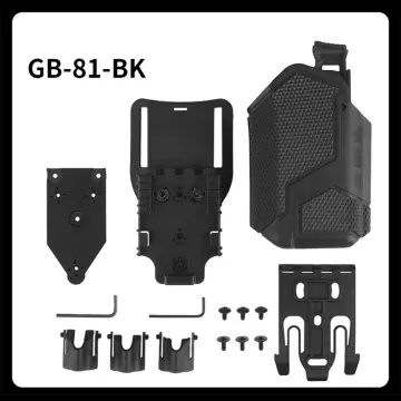 IDOGEAR 63DO Tactical Holster Set For G17/19 With X300 Light-Compatible  With QLS Mount Holster Panel Adapter With Leg Strap GB-74