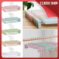 ZZJEDX SHOP 5ชิ้น/ล็อต5สีไม่ทำเครื่องหมายกระโปรงกางเกงปรับเสื้อผ้าพิเศษที่แขวนแบบคลิปออนราวตากไม้แขวนเสื้อ