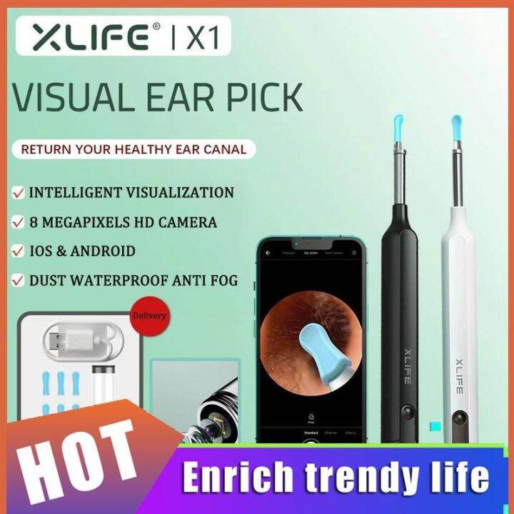 MORUI XLIFE X1 Wireless Visual Ear Cleaner Ear Wax Remover Ear Stick