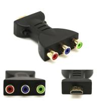 ™▼ VGA to RCA Connecter Converter Male VGA to 3 RCA RGB Video Female To HD 15-Pin VGA Style Component Video Jack Adapter Plug