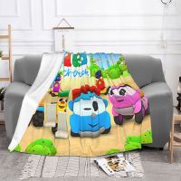 TV Movies Shows Leo The Truck Blankets Flannel Spring Autumn Cartoon Ultra-Soft Throw Blanket for Home Couch Rug Piece