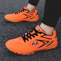 QUAOAR Original Orange Blue Caspia Badminton Shoes For Men Table Tennis Volleyball Sneakers Training Tenis Sports Handball Shoes