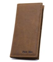 POLO HILL Mens Contemporary Leather Bi-Fold Long Wallet M-PHW-6031